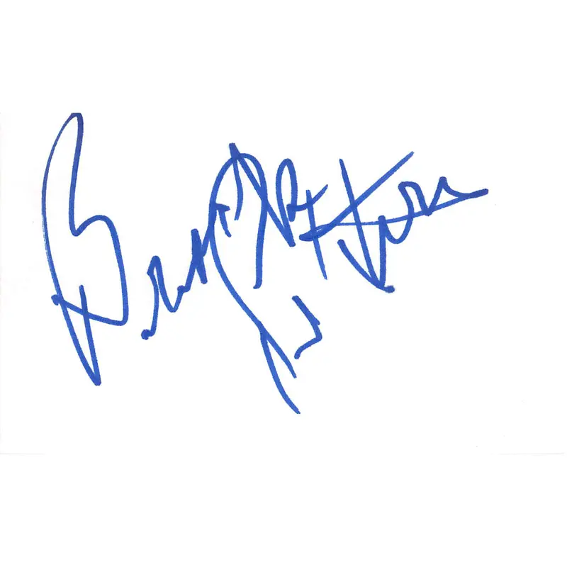 Brock Peters Star Trek VI Authentic Signed 3x5 Index Card BAS #BL96218