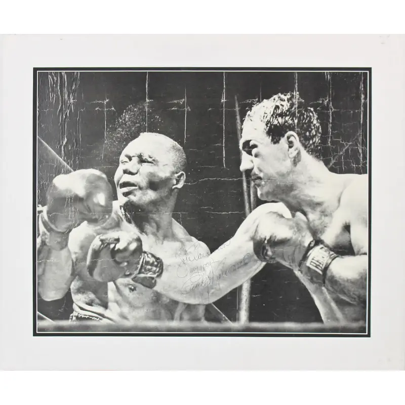 Rocky Marciano Authentic Signed 16x20 Matted Photo PSA/DNA #Z04225