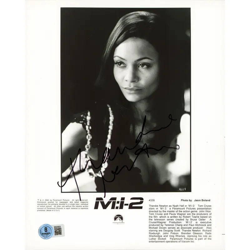 Thandie Newton Mission Impossible 2 Authentic Signed 8x10 Photo BAS #BS20825
