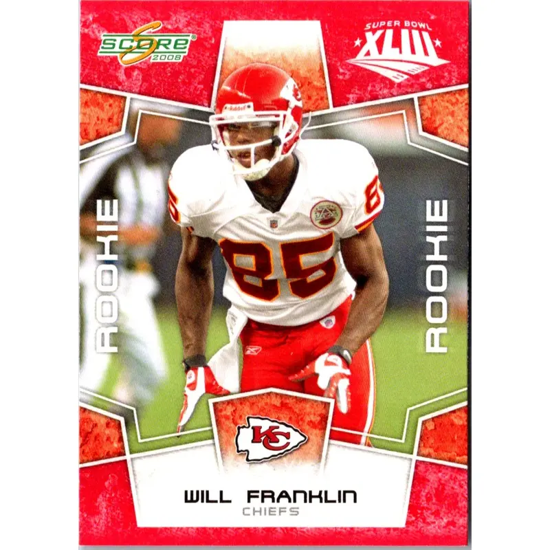 2008 Score Super Bowl XLIII Green Will Franklin #397