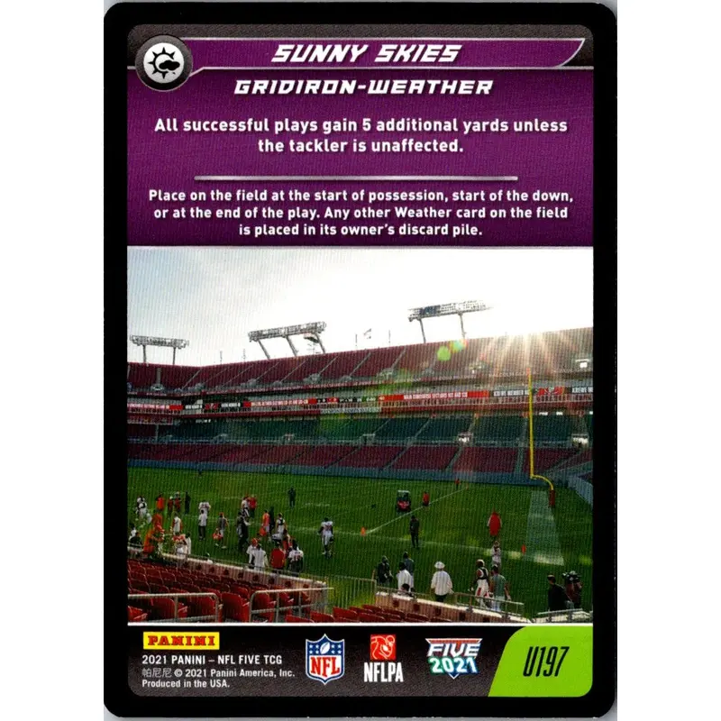 2021 Panini NFL Five Sunny Skies #U197