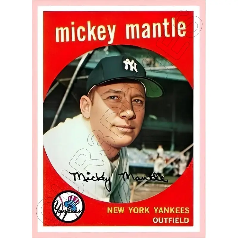 Mickey Mantle 1959 Topps Reproduction Card - 4169