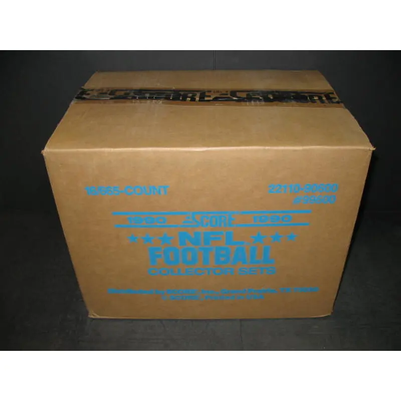 1990 Score Football Factory Set Case (16 Sets)