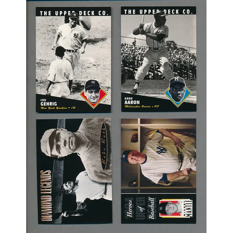 1994 Upper Deck Baseball All-Time Heroes Complete Set (225)  NM/MT MT