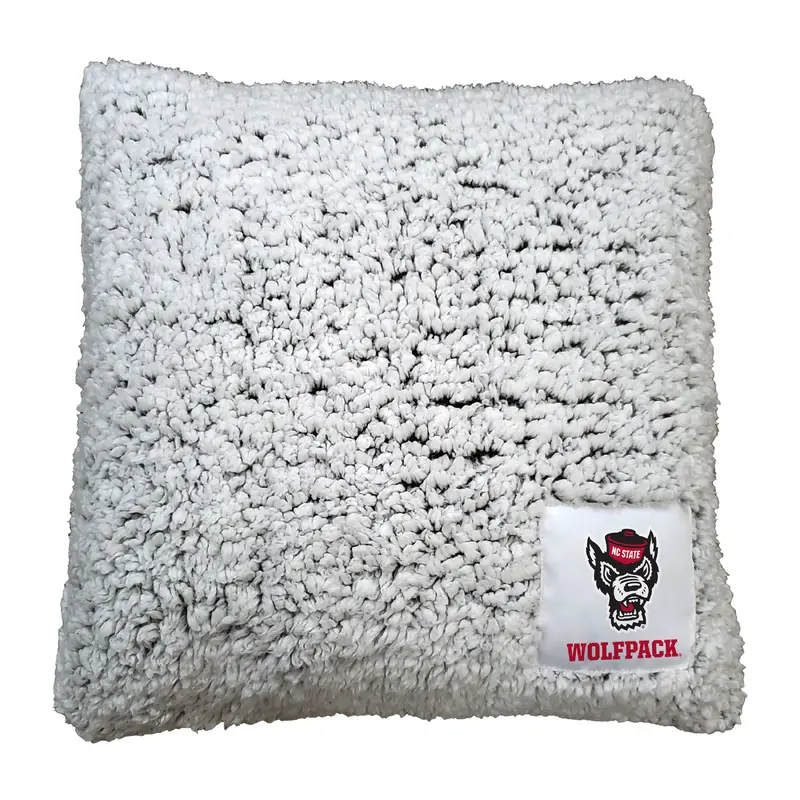 NC State Campus Colors Frosty Throw Pillow