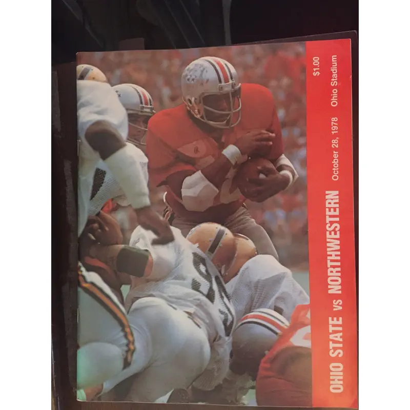 1978 Ohio State vs Northwestern Football Progam