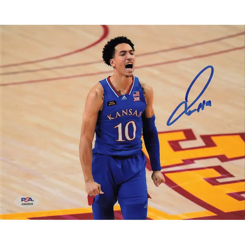 Jalen Wilson signed 8x10 photo PSA/DNA Kansas Jayhawks Autographed Nets
