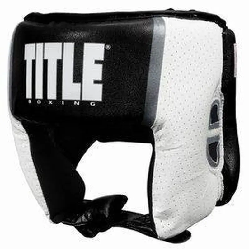 New Title Aerovent USA Boxing Comp Headgear Open Face - XL Blue