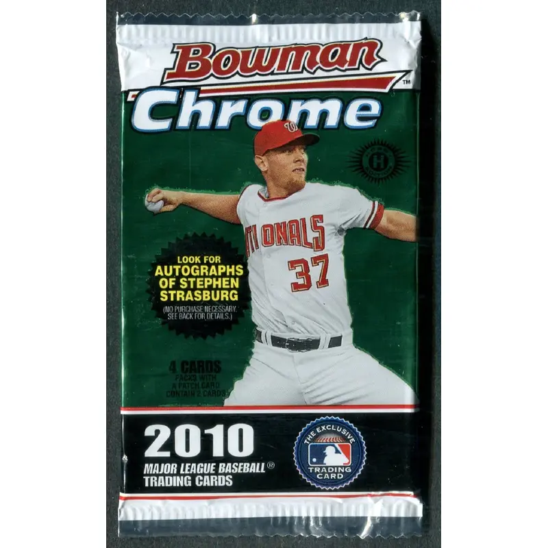 2010 Bowman Chrome Baseball Unopened Pack (Hobby) (4)