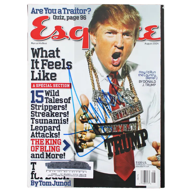 Donald J. Trump Authentic Signed 2004 Esquire Magazine Autographed JSA #YY38650