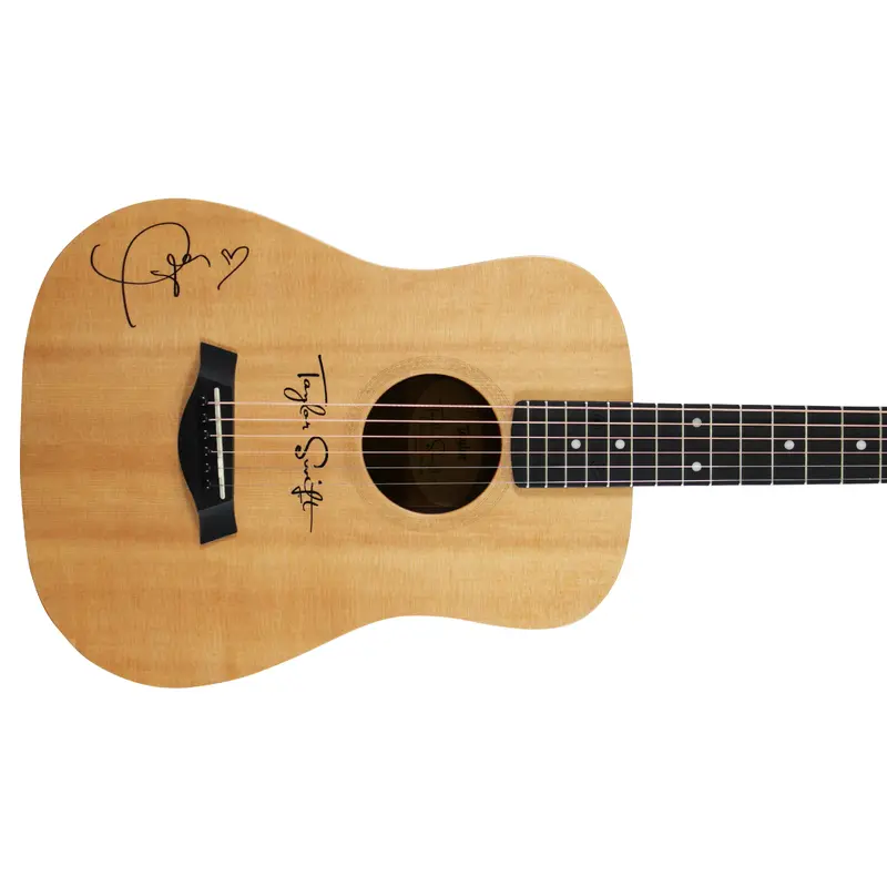 Taylor Swift Signed Baby Taylor Acoustic Guitar w/ Custom 1989 Case BAS LOA