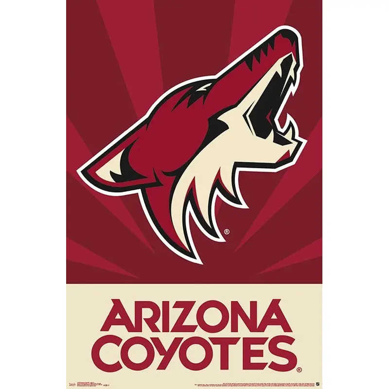 Arizona Coyotes Official NHL Hockey Team Logo Poster - Trends International Inc.