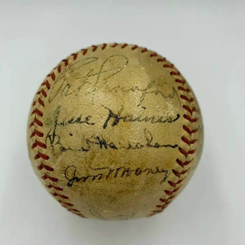 1934 St. Louis Cardinals World Series Champs Team Signed Baseball With JSA COA