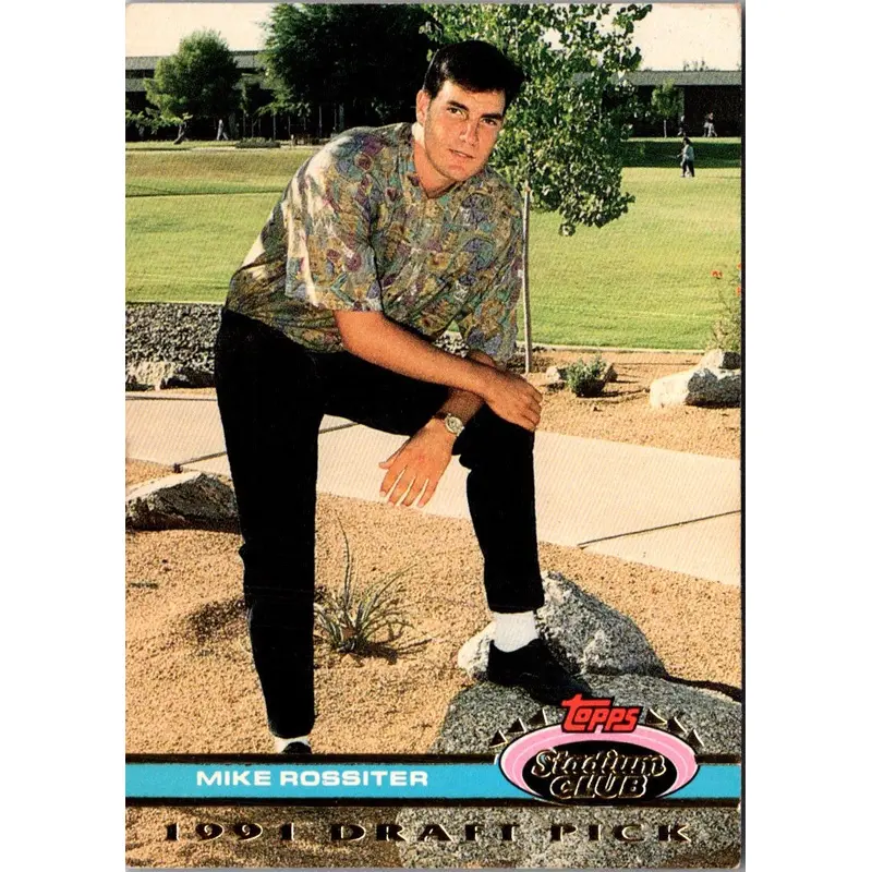 1992 Stadium Club Dome Mike Rossiter #158 Rookie