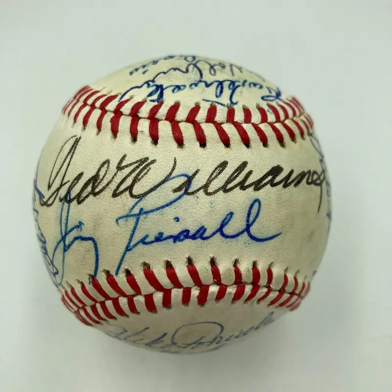 Ted Williams Boston Red Sox Legends Multi Signed Baseball 28 Signatures JSA COA