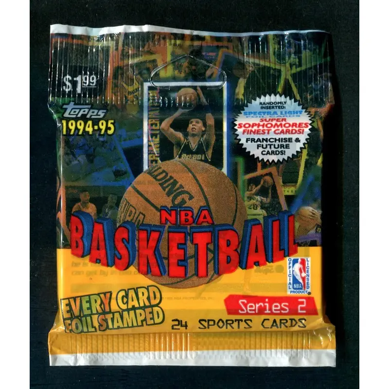 1994/95 Topps Basketball Unopened Series 2 Jumbo Pack (24 Cards)