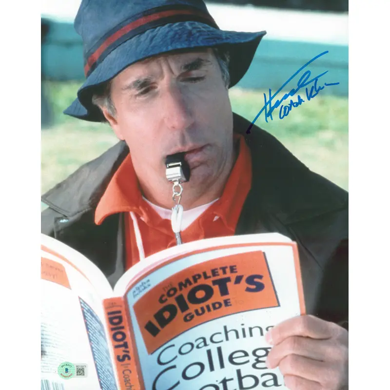 Henry Winkler The Waterboy Coach Klein Authentic Signed 11x14 Photo BAS #BD13073