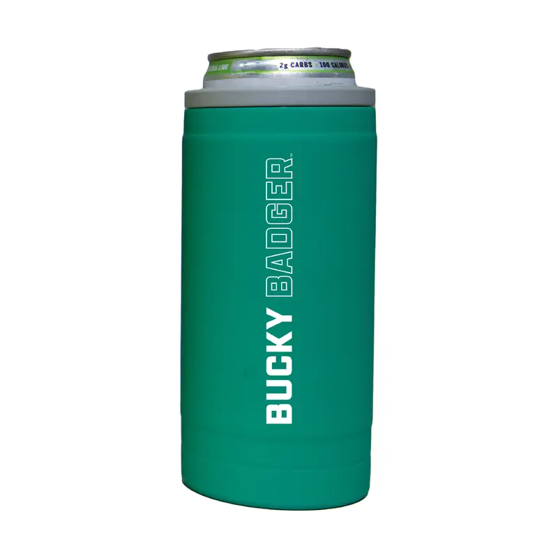Wisconsin 12oz Optic Stacked Soft Touch Slim Coolie