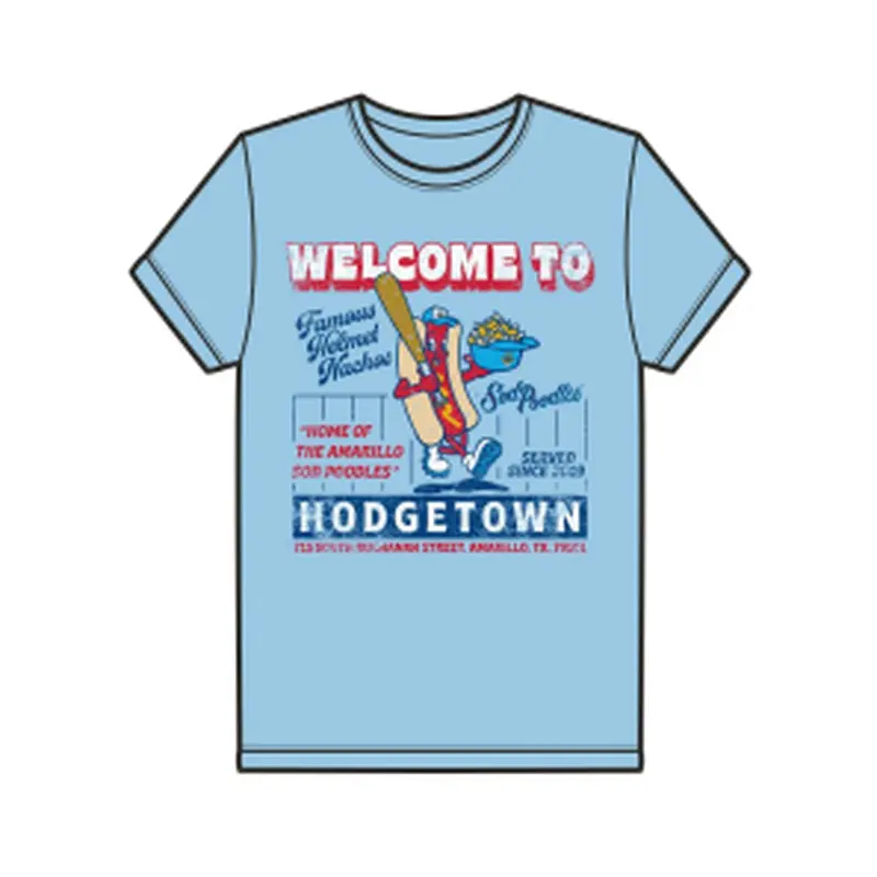 Amarillo Sod Poodles Toddler Welcome To Hodgetown Hot Dog Tee
