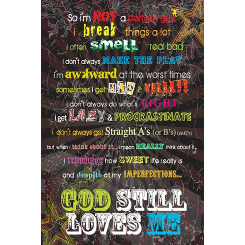 Imperfect Guy Christian Inspirational Poster - Slingshot Publishing