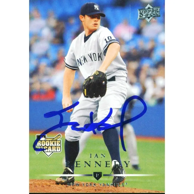 Yankees Ian Kennedy Authentic Signed Card 2008 Upper Deck RC #323 w/ COA