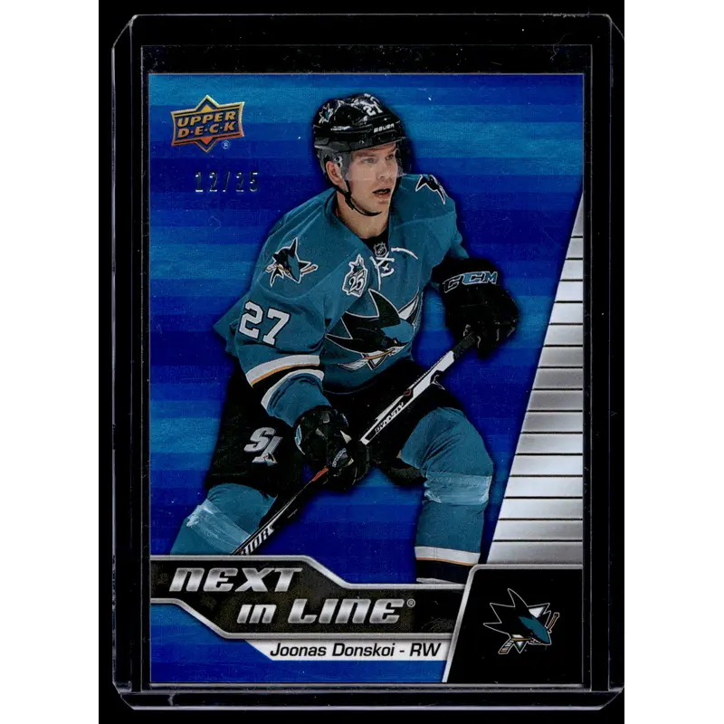 2015-16 Upper Deck GTS Overtime - Next in Line - Blue - Joonas Donskoi #NL-2 /25 RY