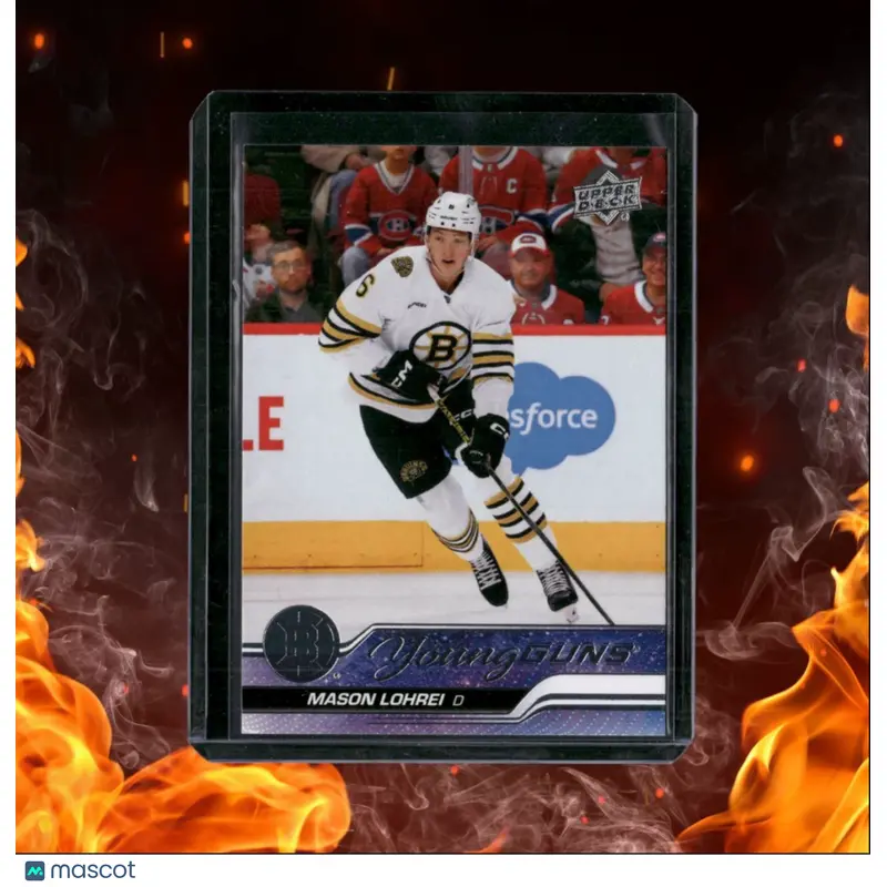 2023-24 Upper Deck Mason Lohrei Young Guns (A) Rookie #497