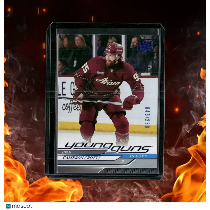 2024-25 Upper Deck Cameron Crotty Deluxe Young Guns Rookie 046/250 #238