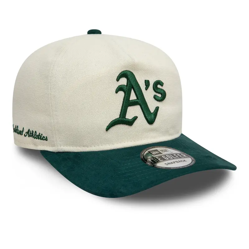 New Era - Oakland Athletics - Script PC Golfer - Off White/Dark Green
