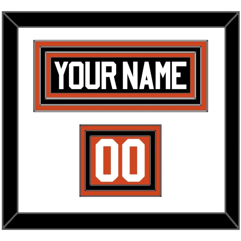 Philadelphia Nameplate & Number (Shoulder) - Road White - Triple Mat 2