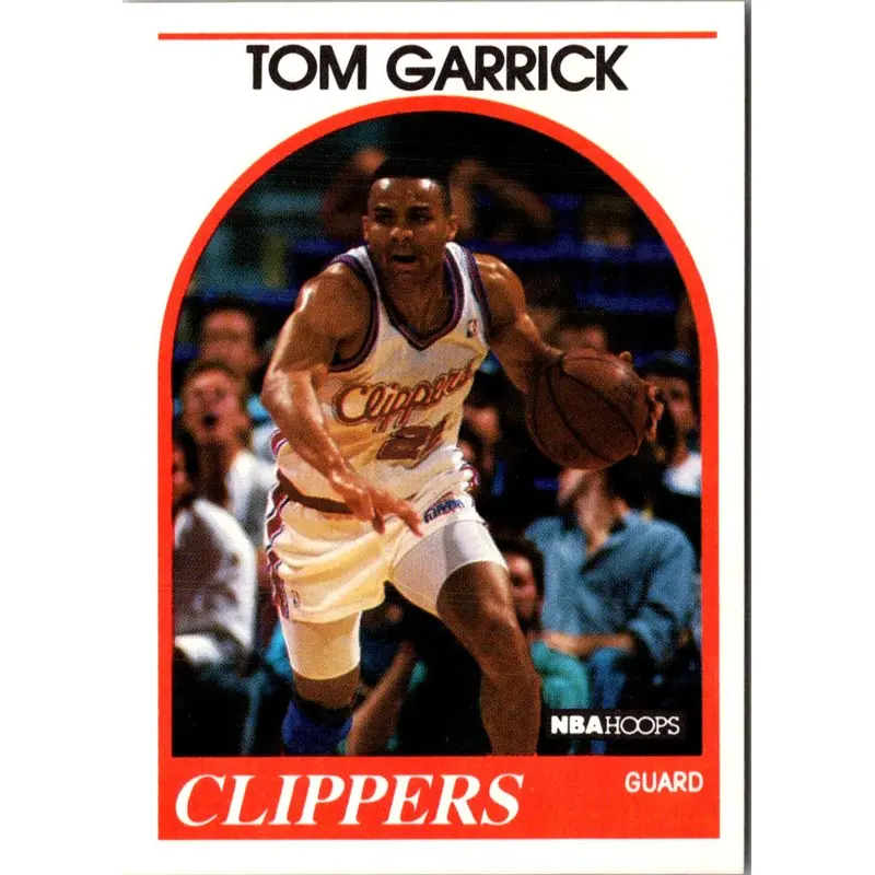 1989 Hoops Tom Garrick #91 Rookie