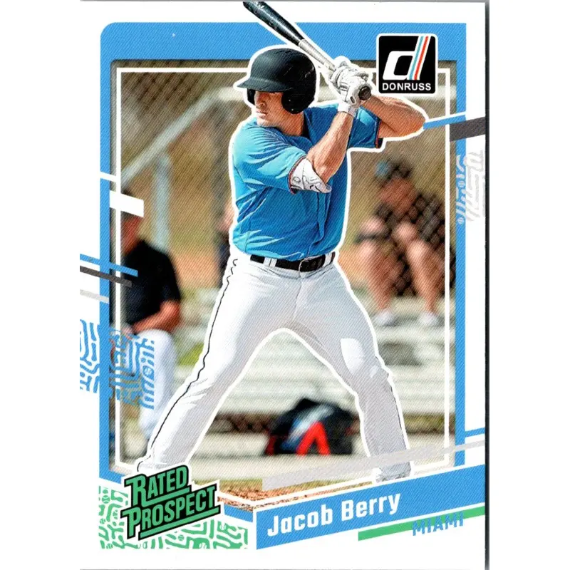 2023 Donruss Holo Blue Jacob Berry #52