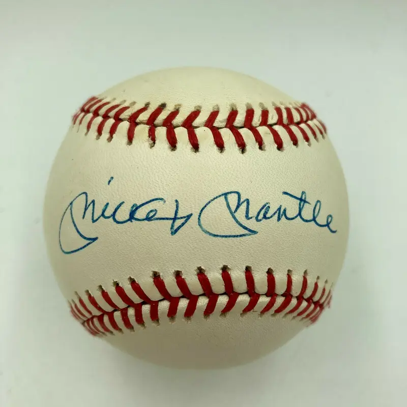 Beautiful Mickey Mantle Signed American League Baseball Mint Autograph JSA COA