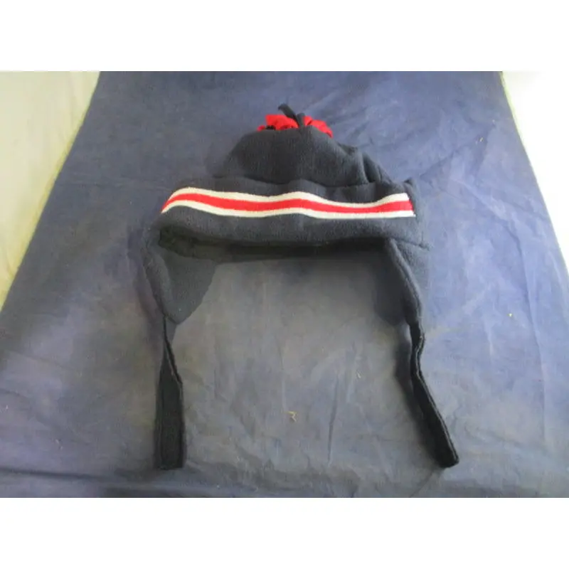 Used Velcro Red & White Winter Beanie