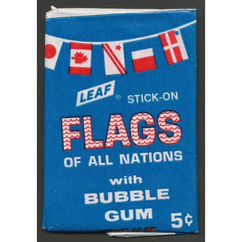 1960 Leaf Flags of all Nations Unopened Wax Pack
