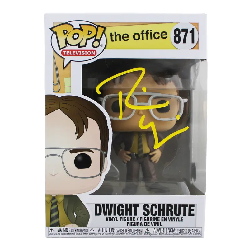 Rainn Wilson The Office Signed Dwight Schrute #871 Funko Pop Vinyl Figure BAS 2