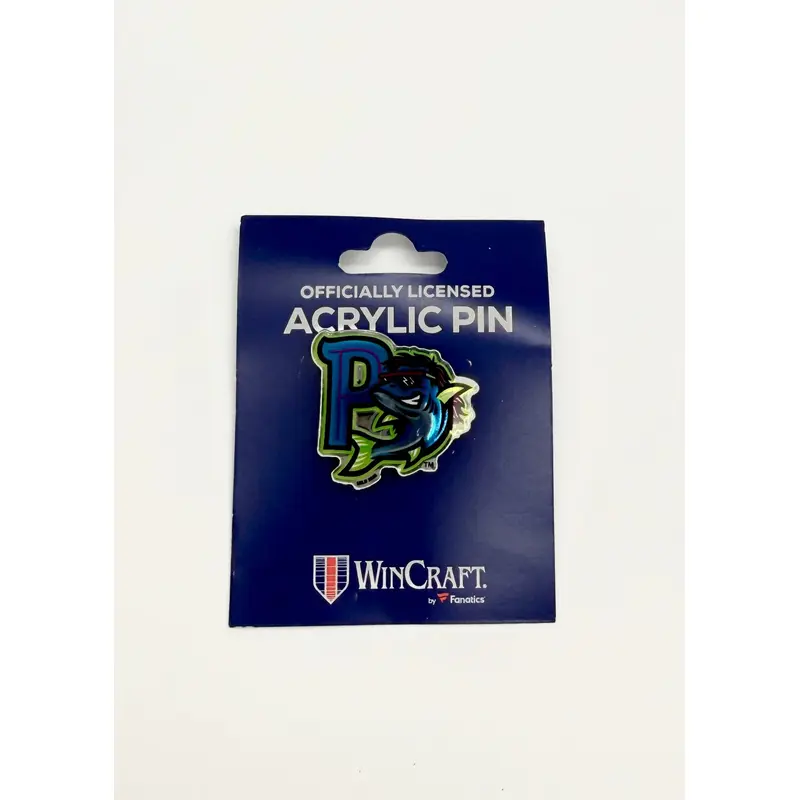 Pensacola Blue Wahoos Acrylic Mullets Pin