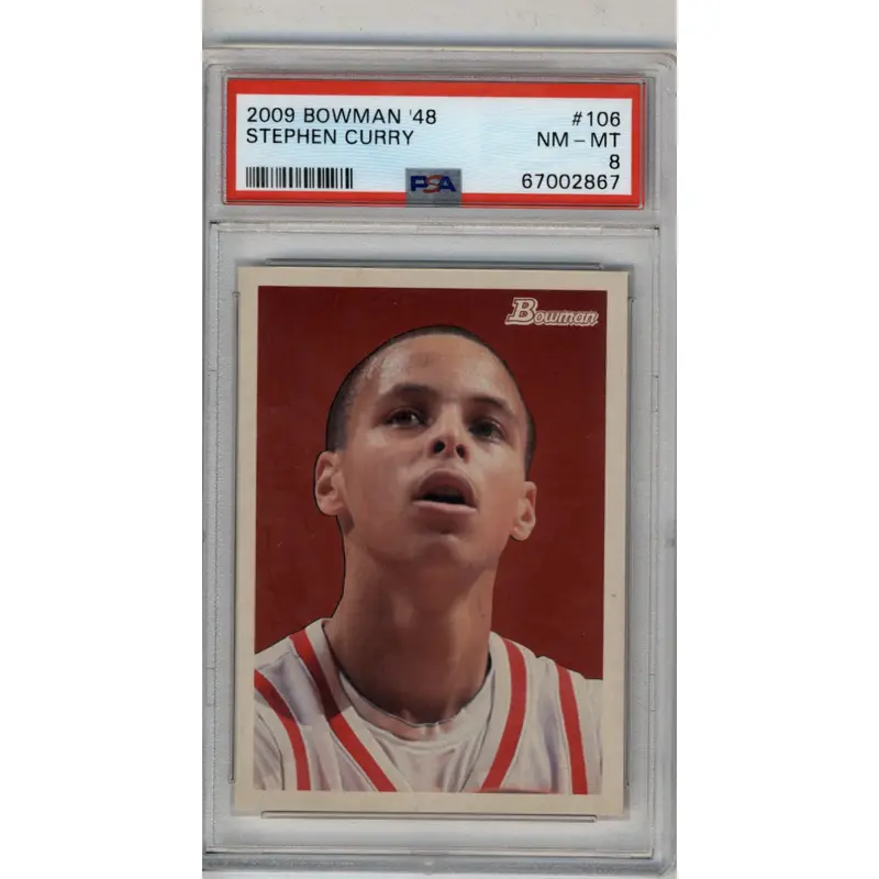 Steph Curry 2009-10 Bowman '48 1177/2009 PSA 8 Near Mint-Mint