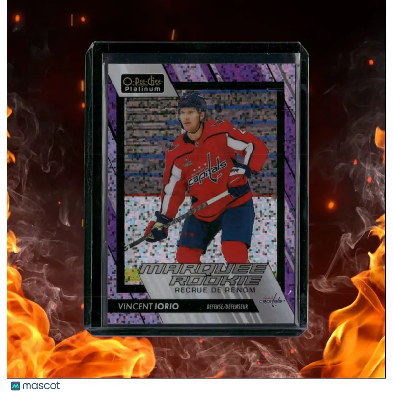 2023-24 O-Pee-Chee Platinum Vincent Iorio Violet Pixels Marquee Rookie 020/299