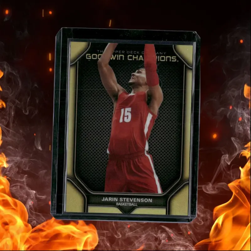 2024-25 Upper Deck Goodwin Champions Jarin Stevenson Portraits Black and Gold