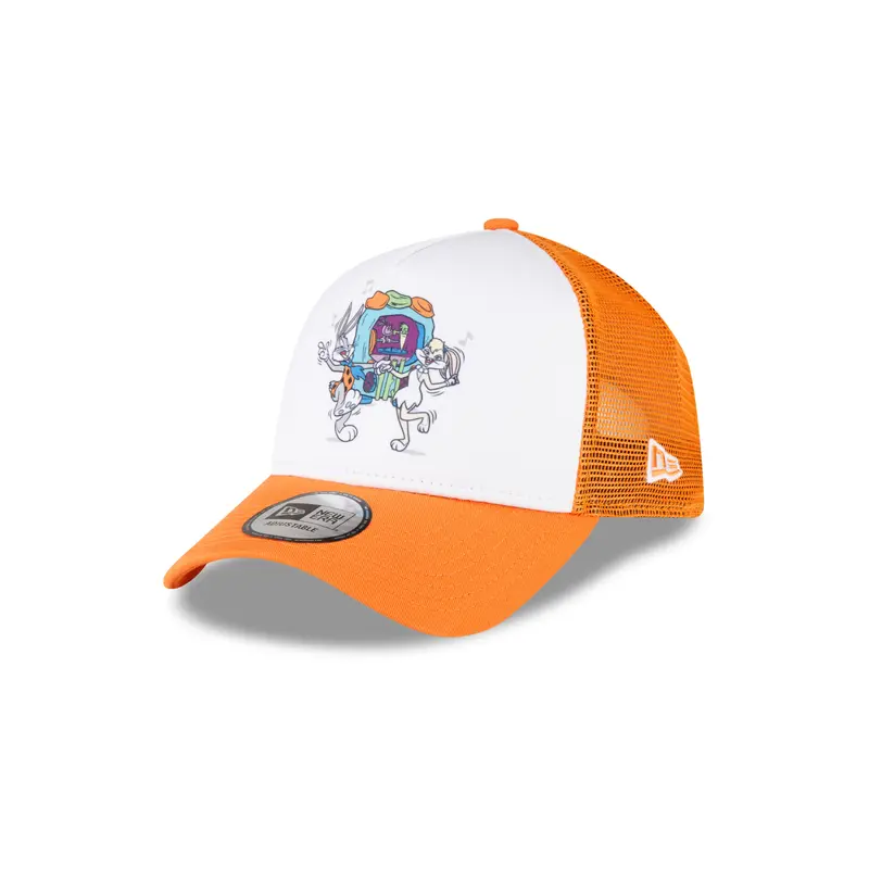 Flintstones Looney Tunes Mash Up Trucker Cap - Orange