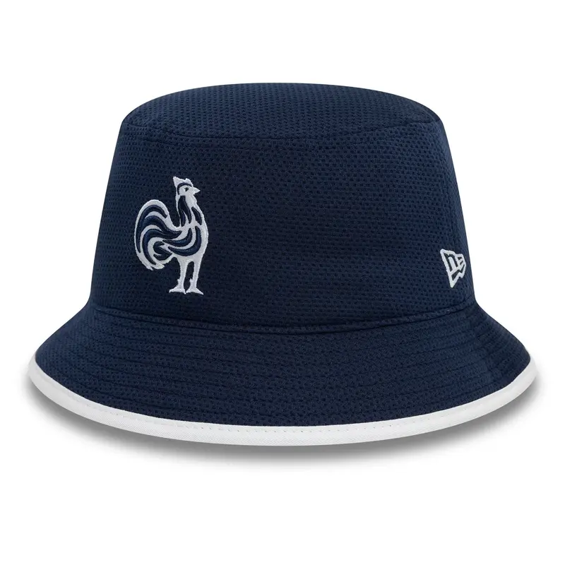 French Federation Of Rugby Training Mesh Navy Bucket Adjustable Hat