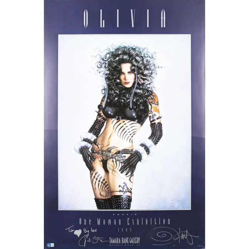 Olivia De Berardinis & Julie Strain Signed 24x37 1995 Poster BAS #BA74083