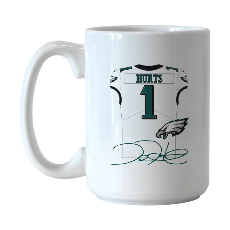Philadelphia Eagles 15oz Jalen Hurts Jersey Sublimated Mug