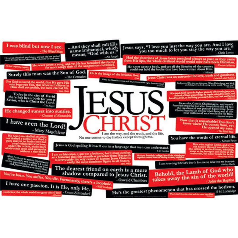 36 Quotes About Jesus Christ Poster - Slingshot Publishing