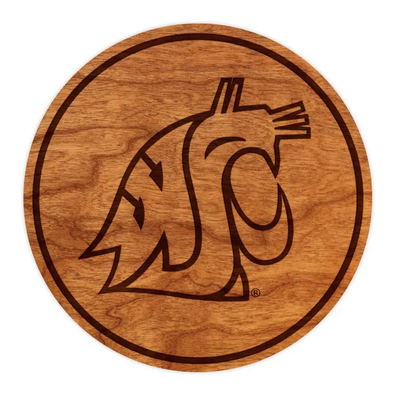 WSU Pack of Four Wooden Coasters