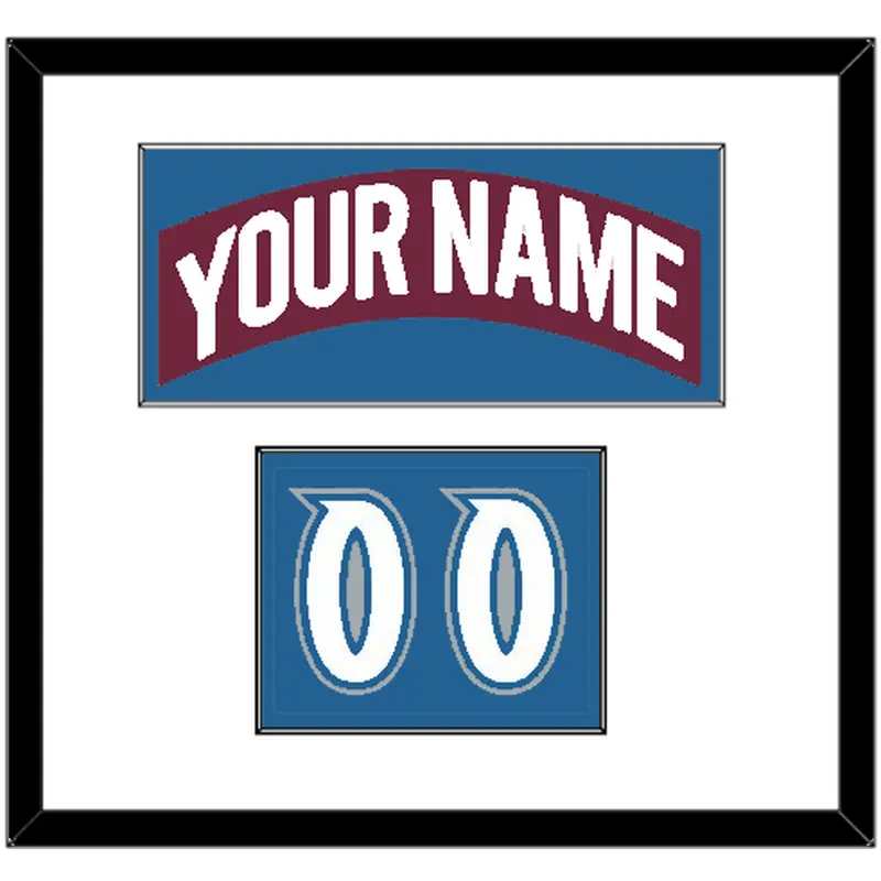 Colorado Nameplate & Number (Shoulder) - Road Burgundy (1999-2001) - Single Mat 1