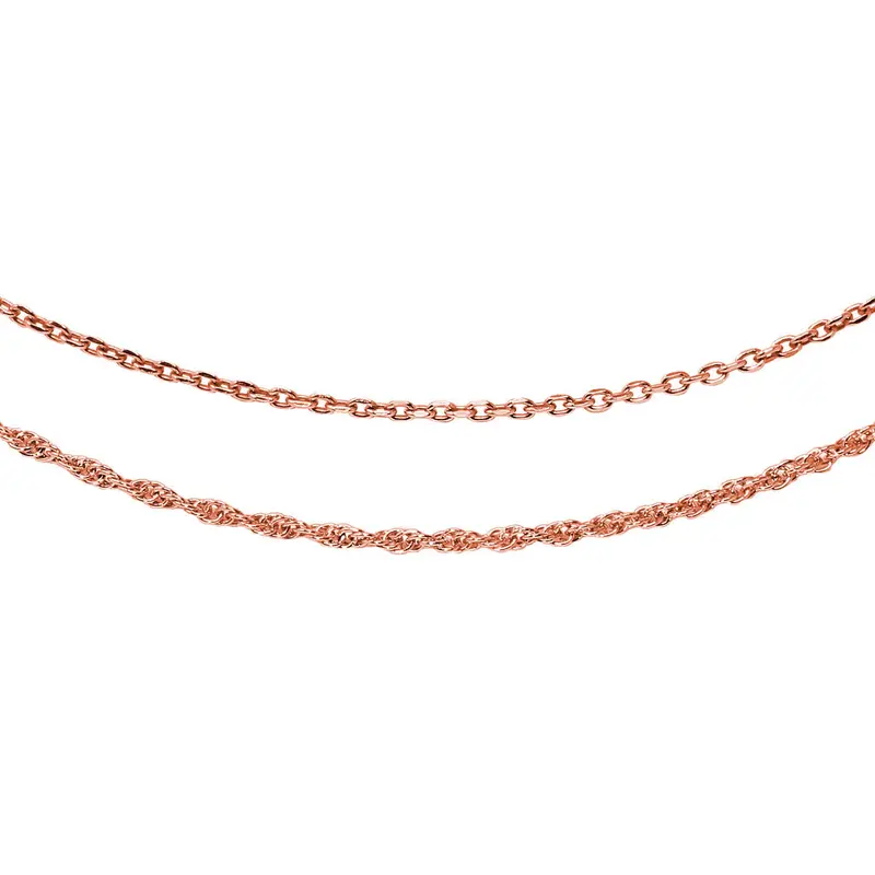 Lovely Layers Rose Cable & Rose Rope Necklaces