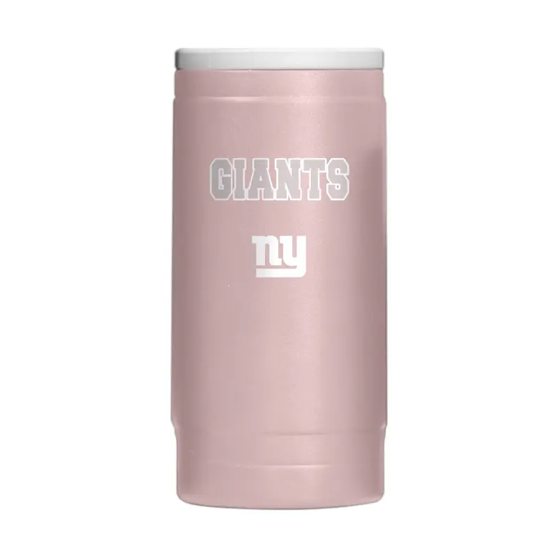NY Giants  Stencil Powder Coat Slim Can Coolie