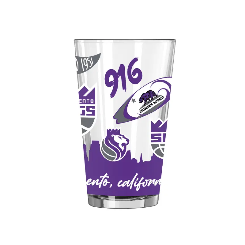 Sacramento Kings 16oz Native Pint Glass
